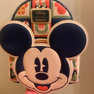 Loungefly Disney Mickey Mouse Christmas Backpack